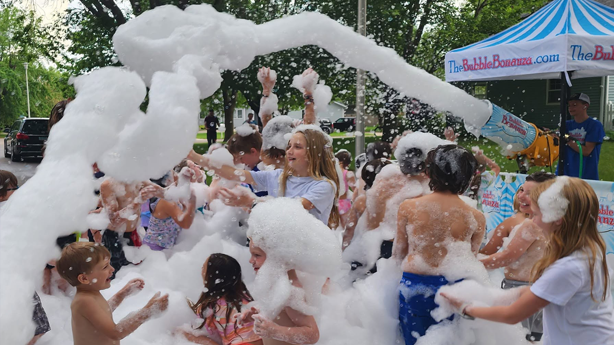The Bubble Bonanza foam party entertainment